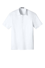 Port Authority Mens Shirt Collar Short Sleeve Polo Shirt - White - Coming Soon