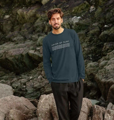 Relaxed long sleeve tee- Coastal vibes Organic cotton t shirt