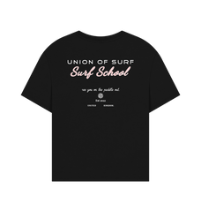 Womens Graphic Tees- Surf School Graphic Oversized T-shirt