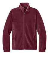 Port Authority Mens Plush Fleece Full Zip Jacket - Burgundy - Coming Soon