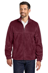 Port Authority Mens Plush Fleece Full Zip Jacket - Burgundy - Coming Soon