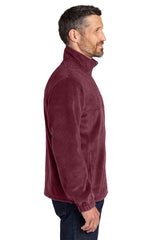 Port Authority Mens Plush Fleece Full Zip Jacket - Burgundy - Coming Soon