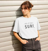Womens Graphic tees- Ici C'est Surf T-shirt