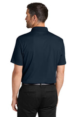 Port Authority Mens Plaited Pique Short Sleeve Polo Shirt - Night Navy Blue - Coming Soon