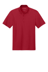 Port Authority Mens Plaited Pique Short Sleeve Polo Shirt - Rich Red - Coming Soon