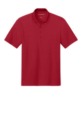 Port Authority Mens Plaited Pique Short Sleeve Polo Shirt - Rich Red - Coming Soon
