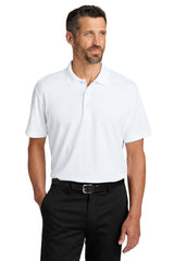 Port Authority Mens Plaited Pique Short Sleeve Polo Shirt - White - Coming Soon
