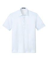 Port Authority Mens Shirt Collar Short Sleeve Polo Shirt - Cloud Blue Check - Coming Soon