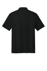 Port Authority Mens Shirt Collar Short Sleeve Polo Shirt - Deep Black - Coming Soon