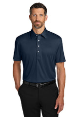 Port Authority Mens Shirt Collar Short Sleeve Polo Shirt - River Navy Blue - Coming Soon