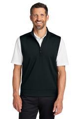 Port Authority Mens C-FREE Double Knit 1/4 Zip Vest - Deep Black - Coming Soon