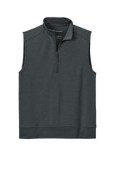 Port Authority Mens C-FREE Double Knit 1/4 Zip Vest - Heather Steel Grey - Coming Soon