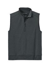 Port Authority Mens C-FREE Double Knit 1/4 Zip Vest - Heather Steel Grey - Coming Soon