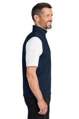 Port Authority Mens C-FREE Double Knit 1/4 Zip Vest - True Navy Blue - Coming Soon