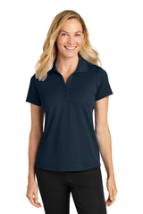 Port Authority Womens Plaited Pique Short Sleeve Polo Shirt - Night Navy Blue - Coming Soon