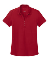 Port Authority Womens Plaited Pique Short Sleeve Polo Shirt - Rich Red - Coming Soon
