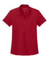 Port Authority Womens Plaited Pique Short Sleeve Polo Shirt - Rich Red - Coming Soon