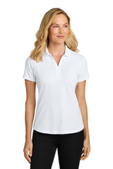 Port Authority Womens Plaited Pique Short Sleeve Polo Shirt - White - Coming Soon