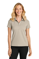 Port Authority Womens Dry Zone Moisture Wicking Short Sleeve Polo Shirt - Sahara Brown - Coming Soon