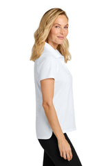 Port Authority Womens Dry Zone Moisture Wicking Short Sleeve Polo Shirt - White - Coming Soon