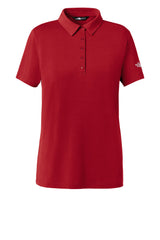 The North Face Womens Canyon Crest Short Sleeve Polo Shirt - Red - Coming Soon