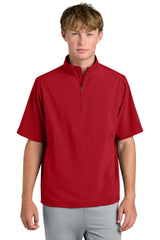 Richardson Mens Barrage Short Sleeve 1/4 Zip Wind Jacket - Red - Coming Soon