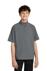 Richardson Youth Barrage Short Sleeve 1/4 Zip Wind Jacket - Charcoal Grey - Coming Soon