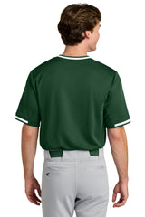 Sport-Tek Mens Tough Mesh V-Neck Baseball Jersey - Forest Green - Coming Soon