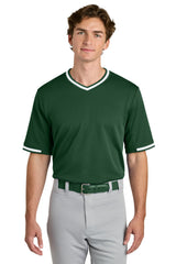Sport-Tek Mens Tough Mesh V-Neck Baseball Jersey - Forest Green - Coming Soon