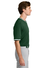 Sport-Tek Mens Tough Mesh V-Neck Baseball Jersey - Forest Green - Coming Soon