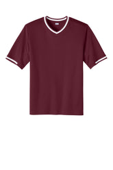 Sport-Tek Mens Tough Mesh V-Neck Baseball Jersey - Maroon - Coming Soon