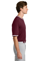 Sport-Tek Mens Tough Mesh V-Neck Baseball Jersey - Maroon - Coming Soon