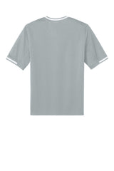 Sport-Tek Mens Tough Mesh V-Neck Baseball Jersey - Silver Grey - Coming Soon