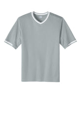 Sport-Tek Mens Tough Mesh V-Neck Baseball Jersey - Silver Grey - Coming Soon