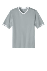 Sport-Tek Mens Tough Mesh V-Neck Baseball Jersey - Silver Grey - Coming Soon