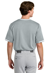 Sport-Tek Mens Tough Mesh V-Neck Baseball Jersey - Silver Grey - Coming Soon