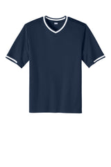 Sport-Tek Mens Tough Mesh V-Neck Baseball Jersey - True Navy Blue - Coming Soon