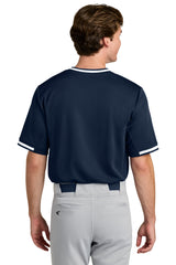 Sport-Tek Mens Tough Mesh V-Neck Baseball Jersey - True Navy Blue - Coming Soon