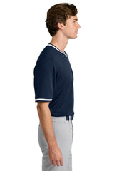 Sport-Tek Mens Tough Mesh V-Neck Baseball Jersey - True Navy Blue - Coming Soon