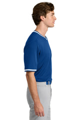 Sport-Tek Mens Tough Mesh V-Neck Baseball Jersey - True Royal Blue - Coming Soon