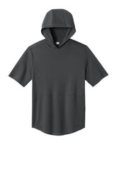 Sport-Tek Mens Club Short Sleeve Hooded T-Shirt Hoodie - Iron Grey - Coming Soon