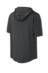 Sport-Tek Mens Club Short Sleeve Hooded T-Shirt Hoodie - Iron Grey - Coming Soon