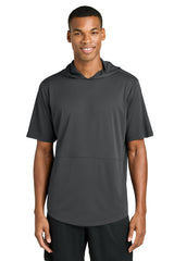 Sport-Tek Mens Club Short Sleeve Hooded T-Shirt Hoodie - Iron Grey - Coming Soon