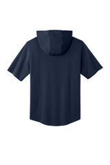 Sport-Tek Mens Club Short Sleeve Hooded T-Shirt Hoodie - True Navy Blue - Coming Soon
