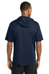 Sport-Tek Mens Club Short Sleeve Hooded T-Shirt Hoodie - True Navy Blue - Coming Soon