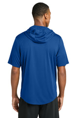 Sport-Tek Mens Club Short Sleeve Hooded T-Shirt Hoodie - True Royal Blue - Coming Soon