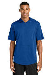 Sport-Tek Mens Club Short Sleeve Hooded T-Shirt Hoodie - True Royal Blue - Coming Soon