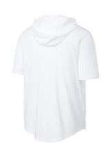Sport-Tek Mens Club Short Sleeve Hooded T-Shirt Hoodie - White - Coming Soon