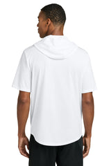 Sport-Tek Mens Club Short Sleeve Hooded T-Shirt Hoodie - White - Coming Soon