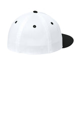 Sport-Tek Hats Mens Impact Mesh Stretch-Tek Hat - White/Black/White - Coming Soon